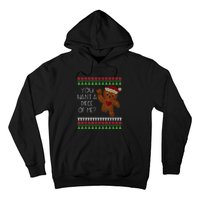 Funny Ugly Christmas Gingerbread Man You Want A Piece Of Me Hoodie