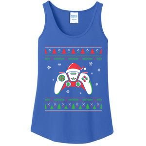 Family Ugly Christmas Santa Hat Video Computer Games Cute Gift Ladies Essential Tank