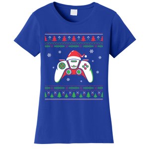 Family Ugly Christmas Santa Hat Video Computer Games Cute Gift Women's T-Shirt