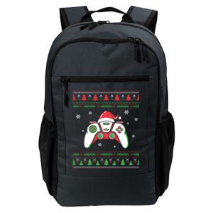 Family Ugly Christmas Santa Hat Video Computer Games Cute Gift Daily Commute Backpack