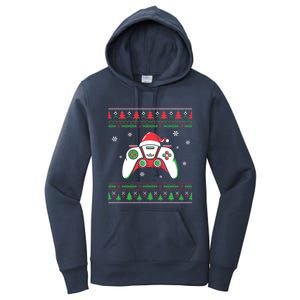 Family Ugly Christmas Santa Hat Video Computer Games Cute Gift Women's Pullover Hoodie