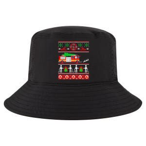 Firefighter Ugly Christmas Design for Firefighters or Cool Comfort Performance Bucket Hat