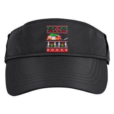 Firefighter Ugly Christmas Design for Firefighters or Adult Drive Performance Visor