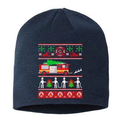 Firefighter Ugly Christmas Design for Firefighters or Sustainable Beanie