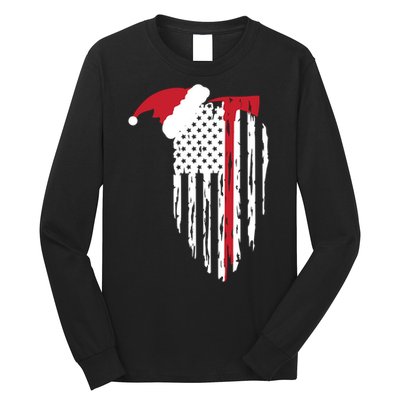 Firefighter Ugly Christmas Fireman Holiday Long Sleeve Shirt