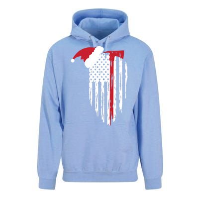 Firefighter Ugly Christmas Fireman Holiday Unisex Surf Hoodie