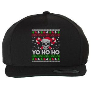 Funny Ugly Christmas Santa Pirate Yo Ho Ho Gift Wool Snapback Cap