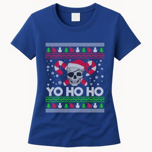 Funny Ugly Christmas Santa Pirate Yo Ho Ho Gift Women's T-Shirt