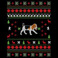 Funny Ugly Christmas Beagle Design Gift Sustainable Bucket Hat