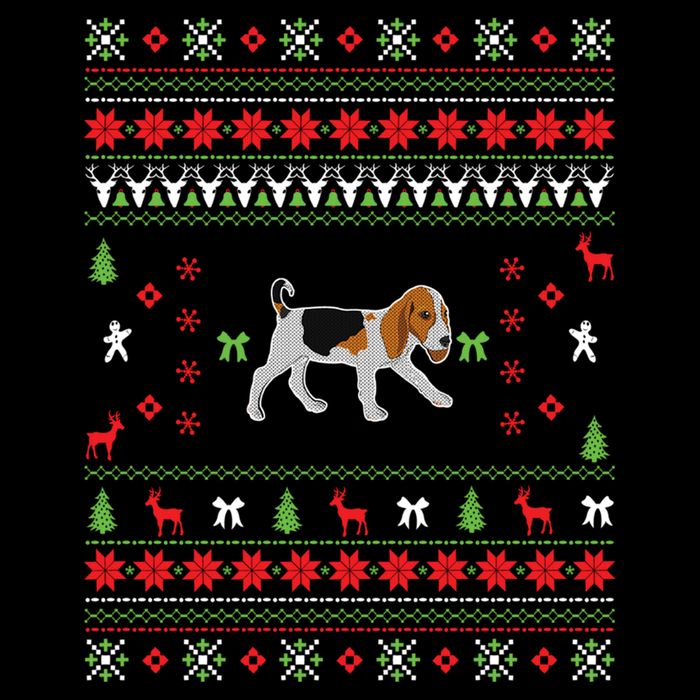 Funny Ugly Christmas Beagle Design Gift Sustainable Bucket Hat