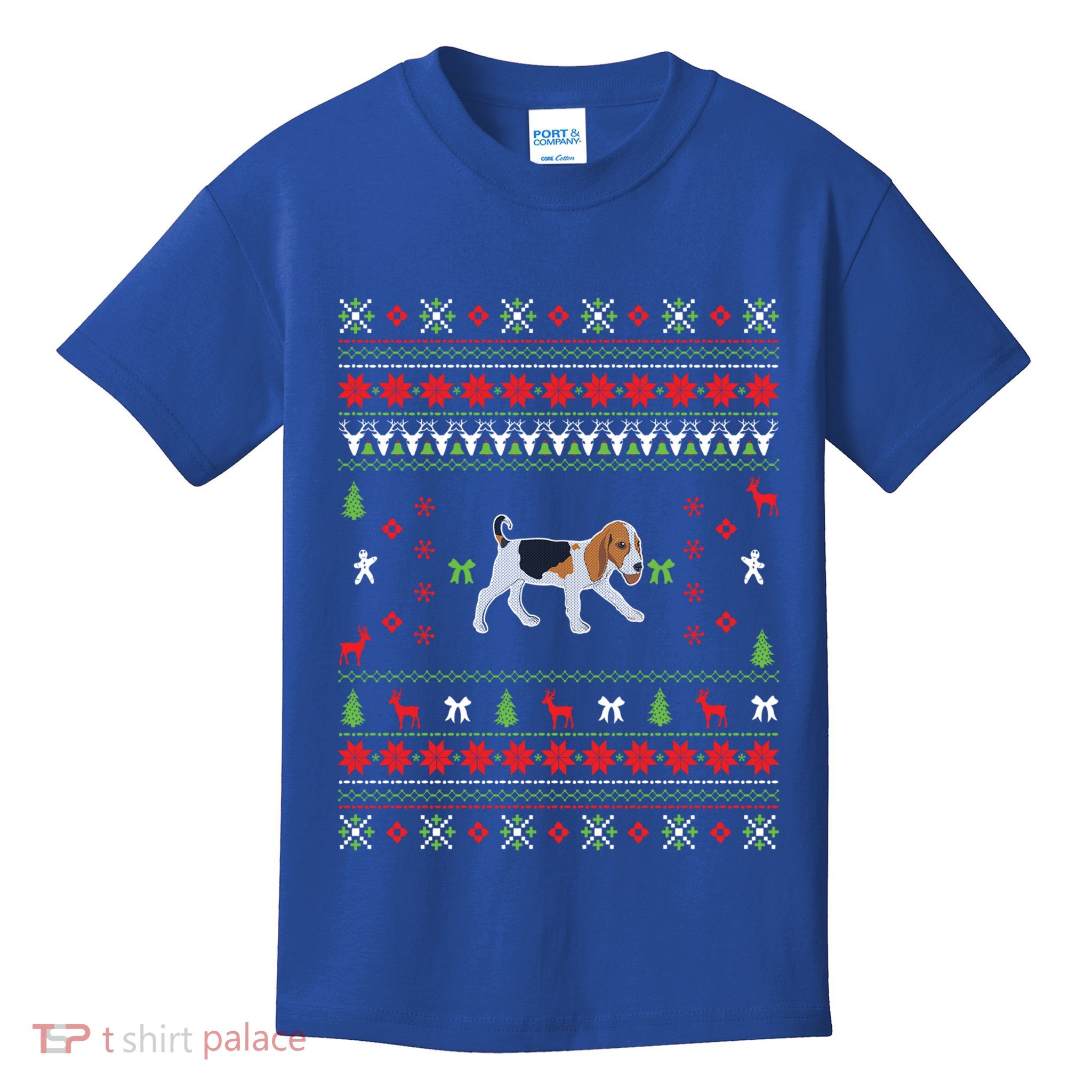Funny Ugly Christmas Beagle Design Gift Kids T-Shirt