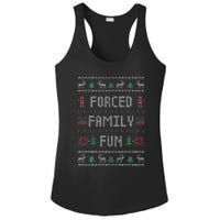 Funny Ugly Christmas Sweater Forced Family Fun Christmas Ladies PosiCharge Competitor Racerback Tank