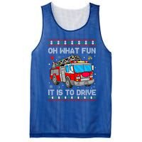 Firefighter Ugly Christmas Fire Fire Truck Party Gift Mesh Reversible Basketball Jersey Tank