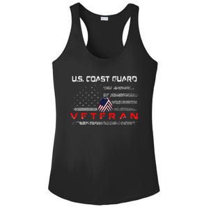 Funny Us Coast Guard Veteran Veteran Flag Ladies PosiCharge Competitor Racerback Tank