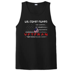 Funny Us Coast Guard Veteran Veteran Flag PosiCharge Competitor Tank