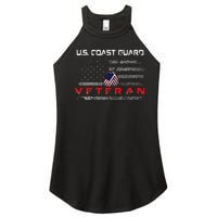 Funny Us Coast Guard Veteran Veteran Flag Women's Perfect Tri Rocker Tank