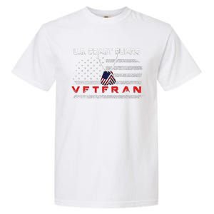 Funny Us Coast Guard Veteran Veteran Flag Garment-Dyed Heavyweight T-Shirt