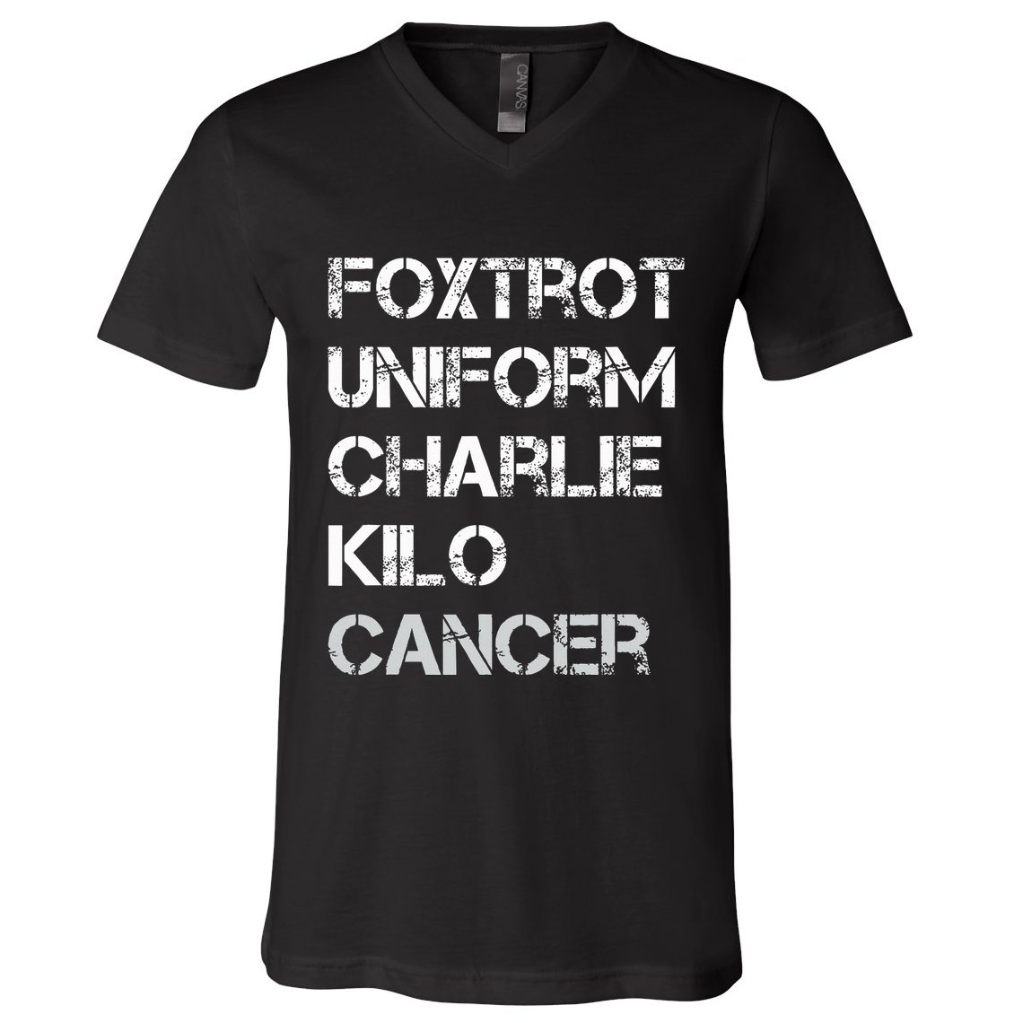 Foxtrot Uniform Charlie Kilo Fuck Lung Cancer V-Neck T-Shirt