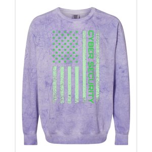 Funny Usa Cyber Security Art Anti Malware Geek Colorblast Crewneck Sweatshirt