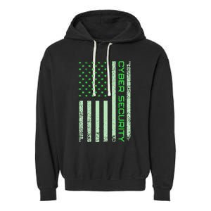 Funny Usa Cyber Security Art Anti Malware Geek Garment-Dyed Fleece Hoodie