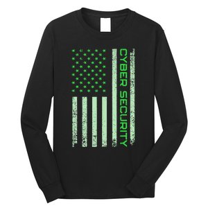 Funny Usa Cyber Security Art Anti Malware Geek Long Sleeve Shirt