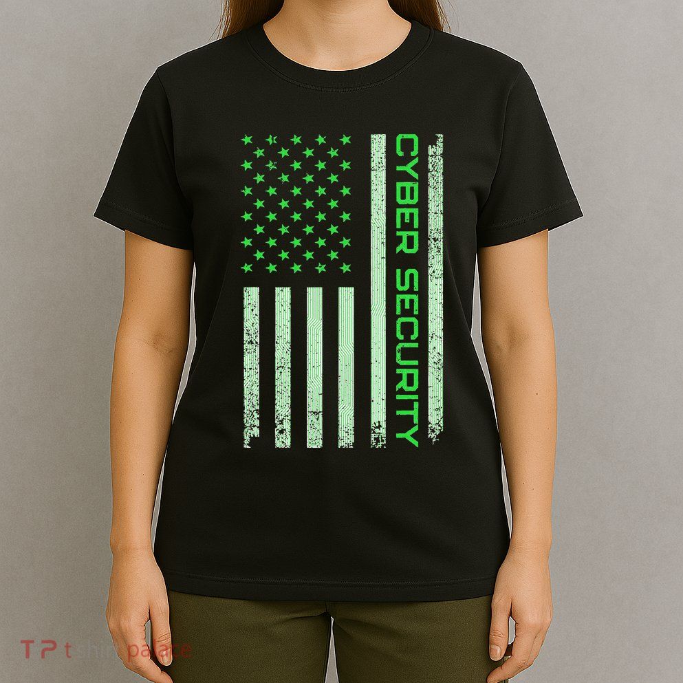 Funny Usa Cyber Security Art Anti Malware Geek T-Shirt
