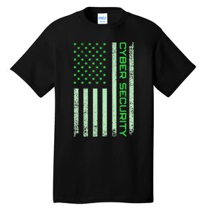 Funny Usa Cyber Security Art Anti Malware Geek Tall T-Shirt