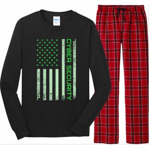 Funny Usa Cyber Security Art Anti Malware Geek Long Sleeve Pajama Set