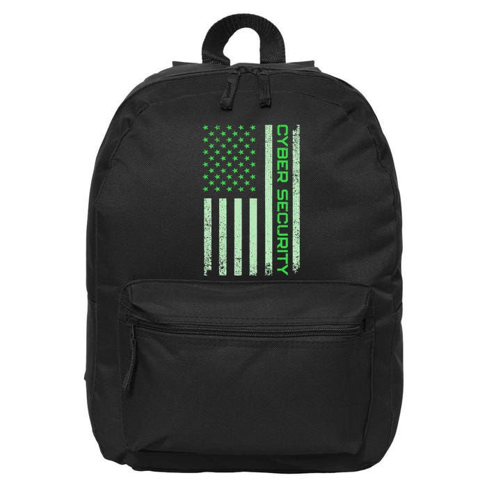 Funny Usa Cyber Security Art Anti Malware Geek 16 in Basic Backpack