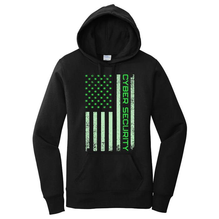 Funny Usa Cyber Security Art Anti Malware Geek Women's Pullover Hoodie