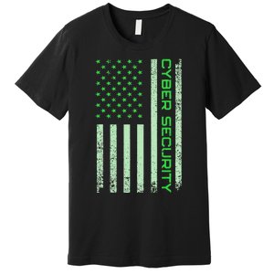 Funny Usa Cyber Security Art Anti Malware Geek Premium T-Shirt