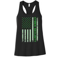 Funny Usa Cyber Security Art Anti Malware Geek Women's Racerback Tank