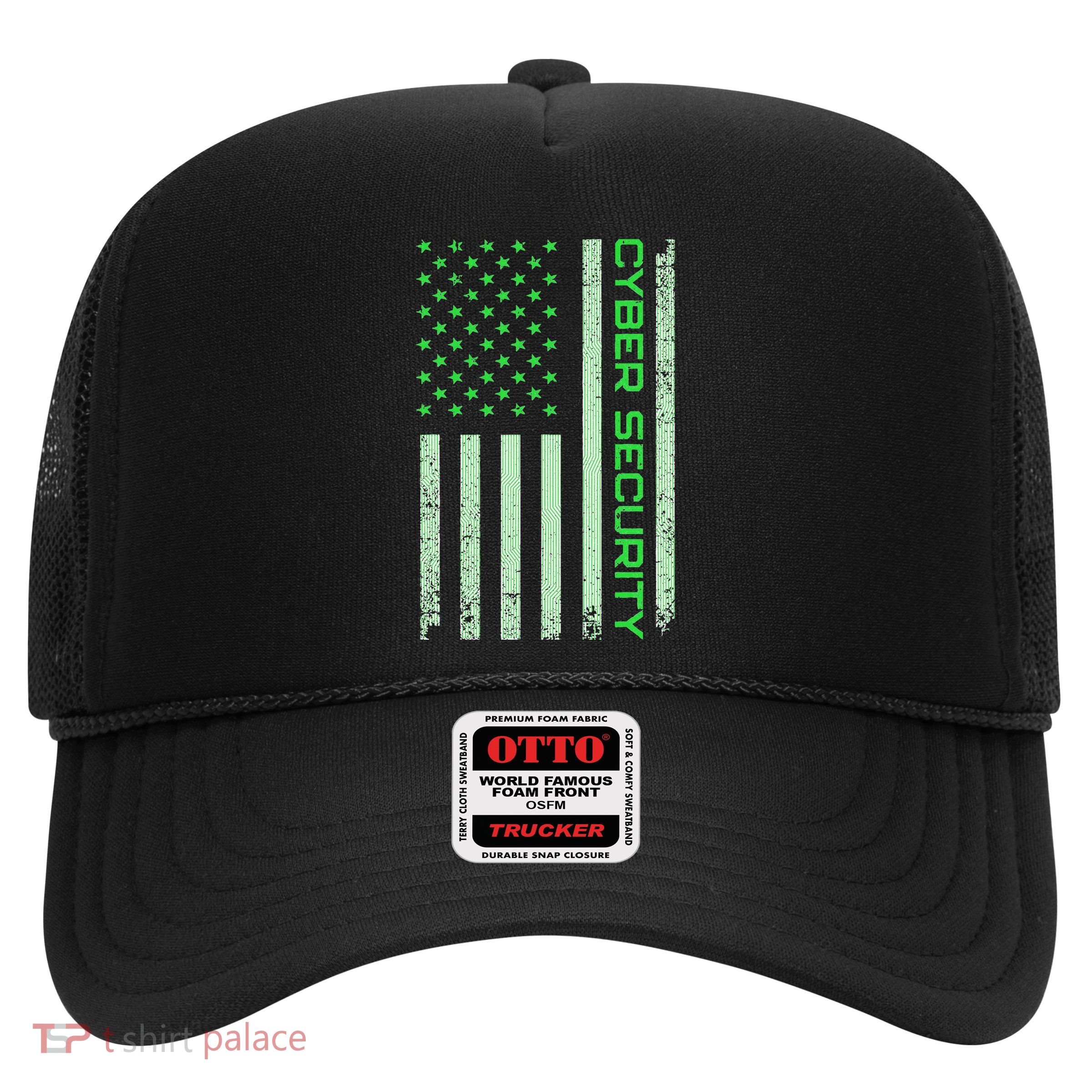 Funny Usa Cyber Security Art Anti Malware Geek Trucker Hat