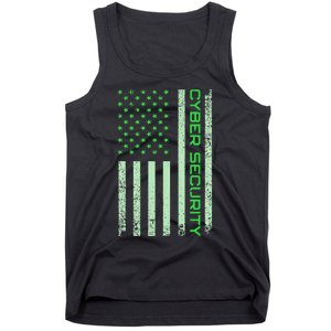 Funny Usa Cyber Security Art Anti Malware Geek Tank Top