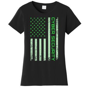 Funny Usa Cyber Security Art Anti Malware Geek Women's T-Shirt