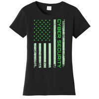 Funny Usa Cyber Security Art Anti Malware Geek Women's T-Shirt