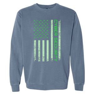 Funny Usa Cyber Security Art Anti Malware Geek Garment-Dyed Sweatshirt