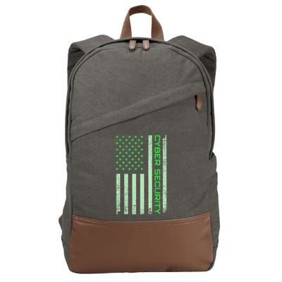 Funny Usa Cyber Security Art Anti Malware Geek Cotton Canvas Backpack