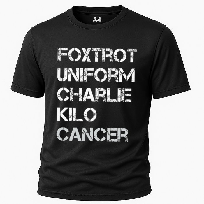 Foxtrot Uniform Charlie Kilo Fuck Lung Cancer Cooling Performance Crew T-Shirt