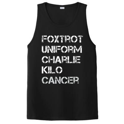 Foxtrot Uniform Charlie Kilo Fuck Lung Cancer PosiCharge Competitor Tank