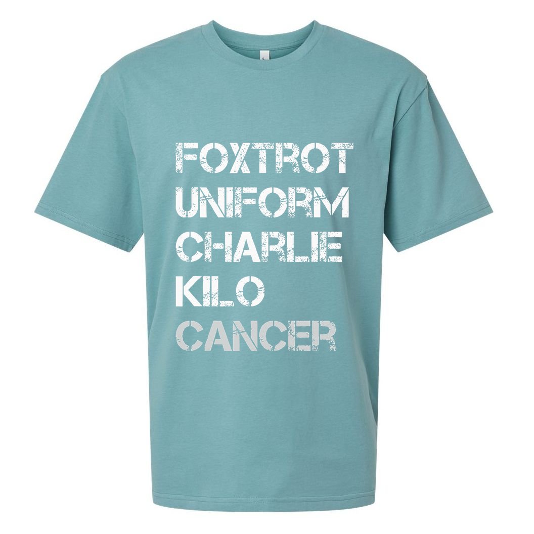 Foxtrot Uniform Charlie Kilo Fuck Lung Cancer Sueded Cloud Jersey T-Shirt