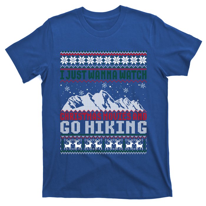 Funny Ugly Christmas Sweater Camper Hiker Go Hiking Gift T-Shirt