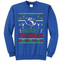 Fishing Ugly Christmas Bass Fish Merry Fishmas Gift Sweatshirt