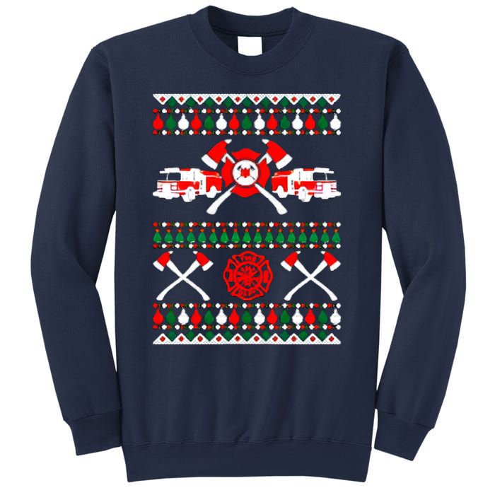 Firefighter Ugly Christmas Sweatshirt