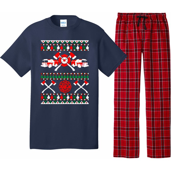 Firefighter Ugly Christmas Pajama Set