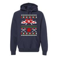 Firefighter Ugly Christmas Premium Hoodie