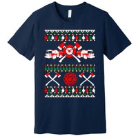 Firefighter Ugly Christmas Premium T-Shirt