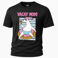 Funny Unicorn Chillin On Donut In Vacay Mode Gift Performance Shirt