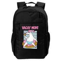 Funny Unicorn Chillin On Donut In Vacay Mode Gift Backpack
