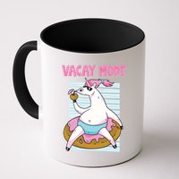 Funny Unicorn Chillin On Donut In Vacay Mode Gift Mug